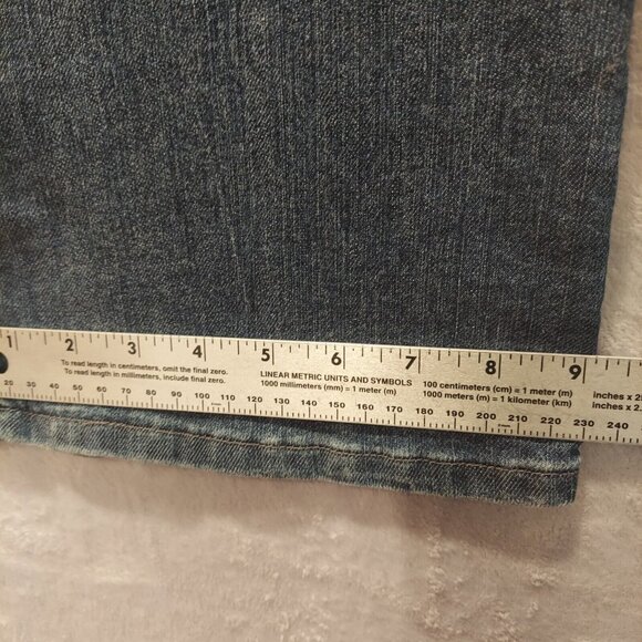 Lee Classic Fit Straight Leg Jeans Size 18 straight measures 39x29 high rise Mom - Picture 7 of 13
